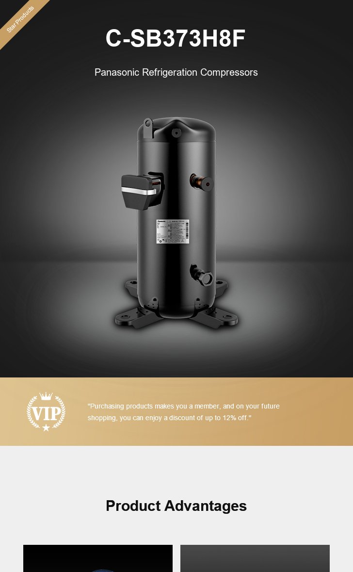 Panasonic Compressor C-SB373H8F, technical parameters pdf, structure diagram